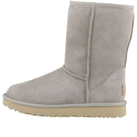 (WMNS) UGG Classic Short II Fleece Lined Gray White 1016223-GOA