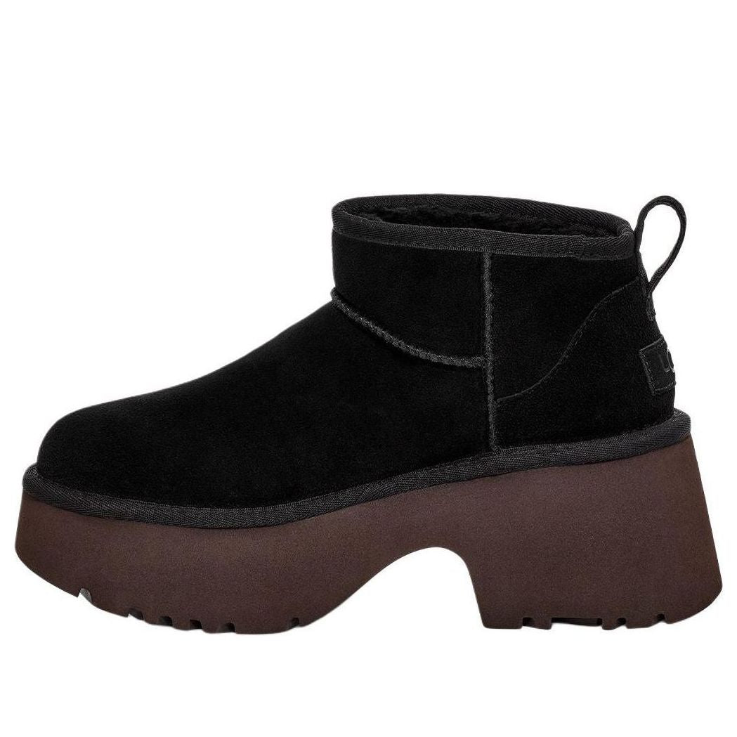 (WMNS) UGG Classic Ultra Mini New Heights 'Black' 1158311-BLK