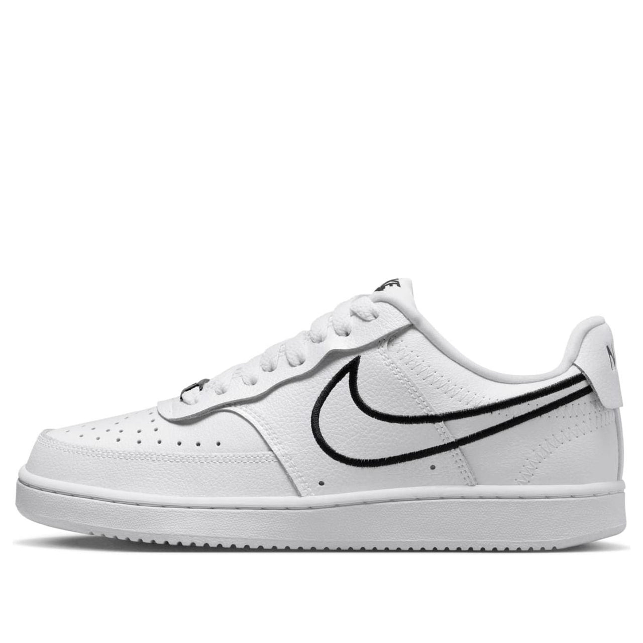 (WMNS) Nike Court Vision Low Premium 'White Black' FZ0637-100