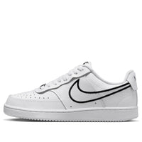 (WMNS) Nike Court Vision Low Premium 'White Black' FZ0637-100