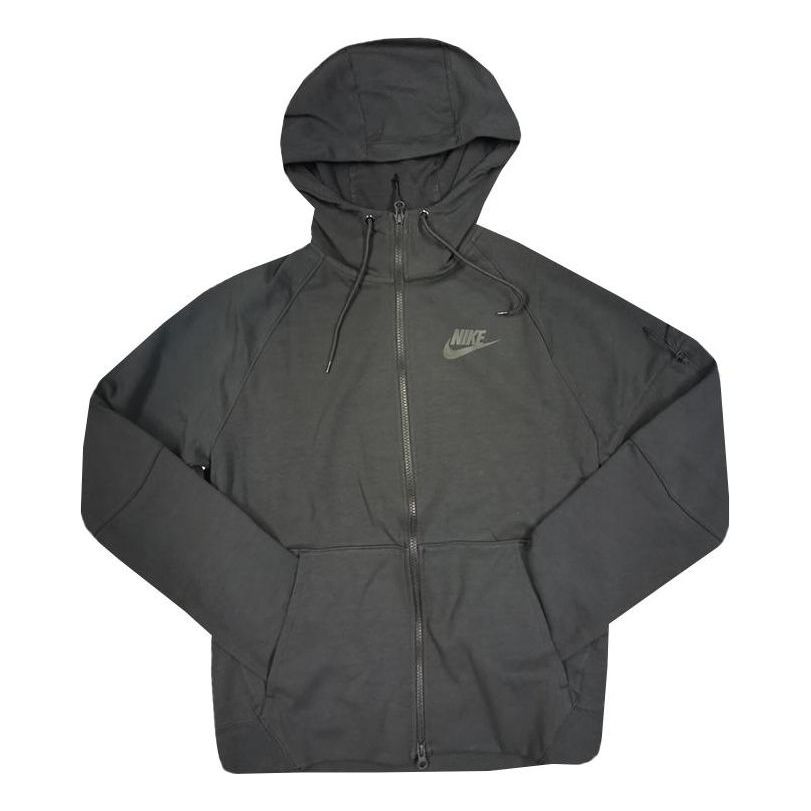 Nike logo hooded zipped jacket 'Black' DR8911-010
