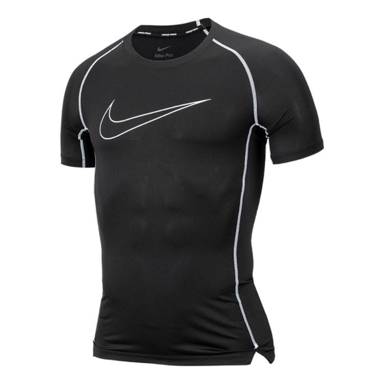 Men's Nike Logo Printing Sports Breathable Short Sleeve Black Gym Clothes DD1993-011
