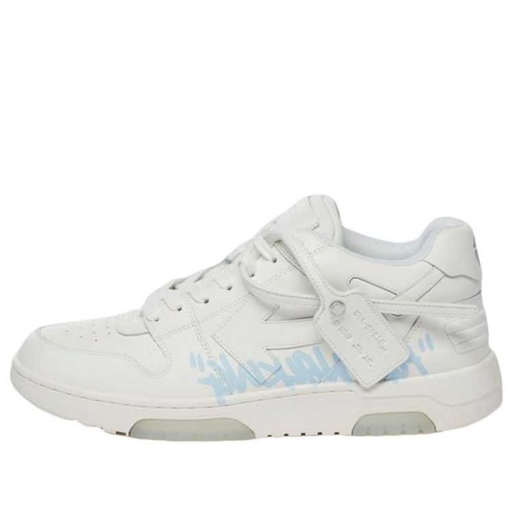 Off-White Out Of Office Low-Top For Walking Sneaker 'White Blue' OMIA189F21LEA0030140