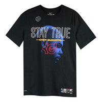 Nike Kd Dri-fit Alphabet Portrait Printing Short Sleeve Black BQ3623-010