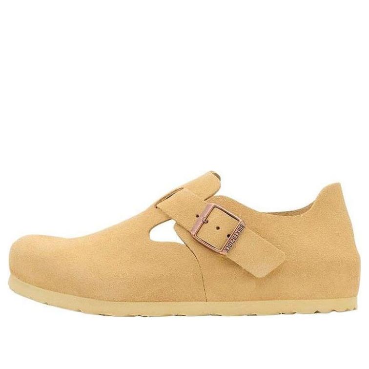 Birkenstock London Suede Leather Narrow Fit Shoes 'Latte Cream' 1027600