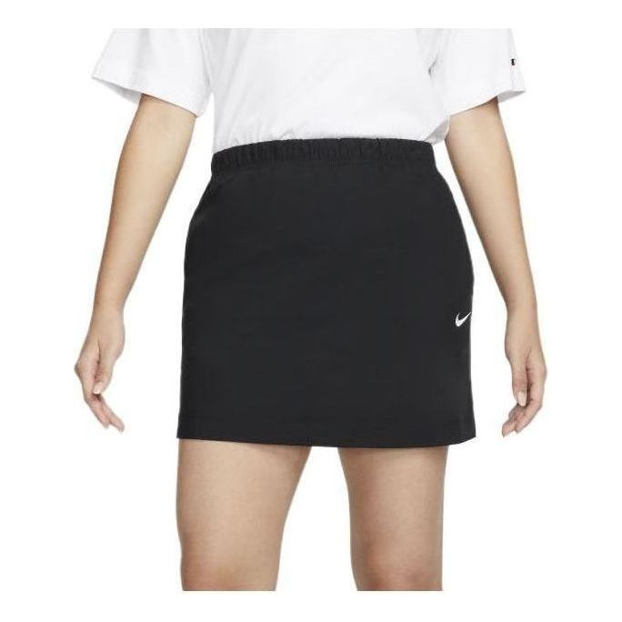 (WMNS) Nike Sportswear Essential High-waisted Woven Skirt 'Black' DM6252-010