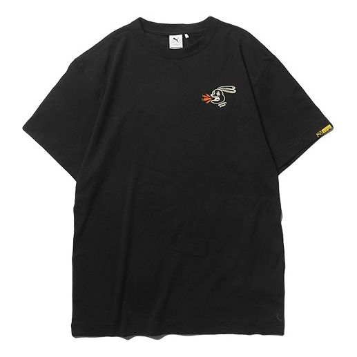 PUMA x Randomevent Logo Short Sleeve Tee 'Black' 59666501