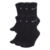 Nike Unisex Logo Socks 6 Packs Black SX7666-010