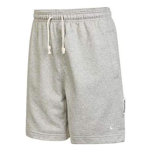 Nike SS22 Solid Color Drawstring Lacing Basketball Shorts Gray DQ5713-063