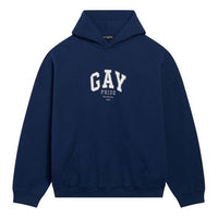 Balenciaga Pride Hoodie Boxy Fit 'Navy' 651799TLV548561