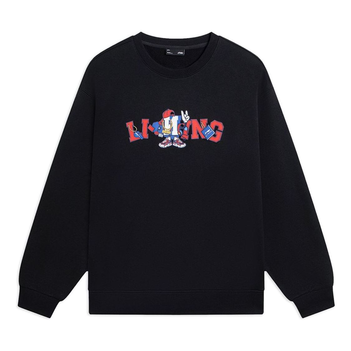 Li-Ning Cartoon Graphic Sweatshirt 'Black' AWDSG05-2