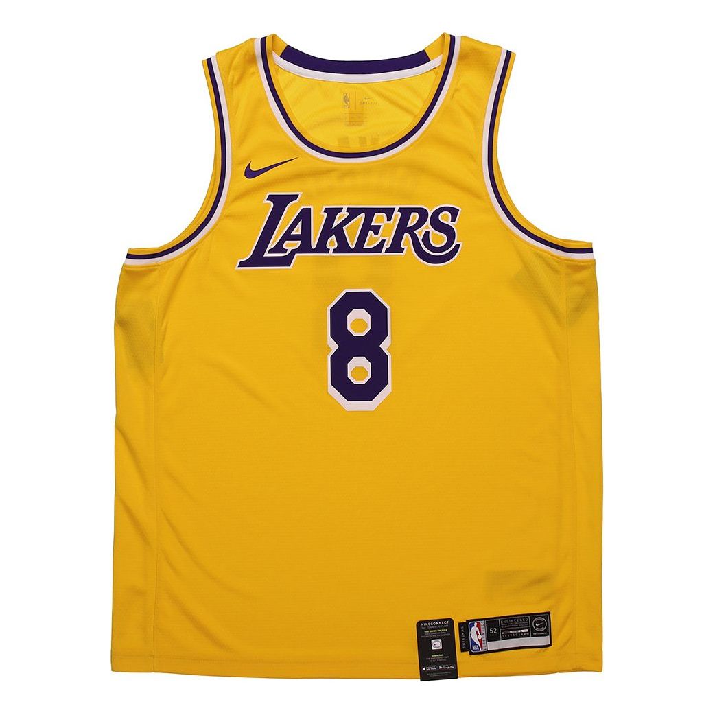 Nike SW Fan Edition Lakers Kobe No. 8 Season Team limited NBA Jersey Basketball Jersey/Vest Yellow AV1229-728