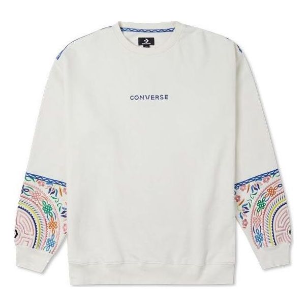 Converse Tapesty Crewneck Sweatshirt 'White' 10025058-A01