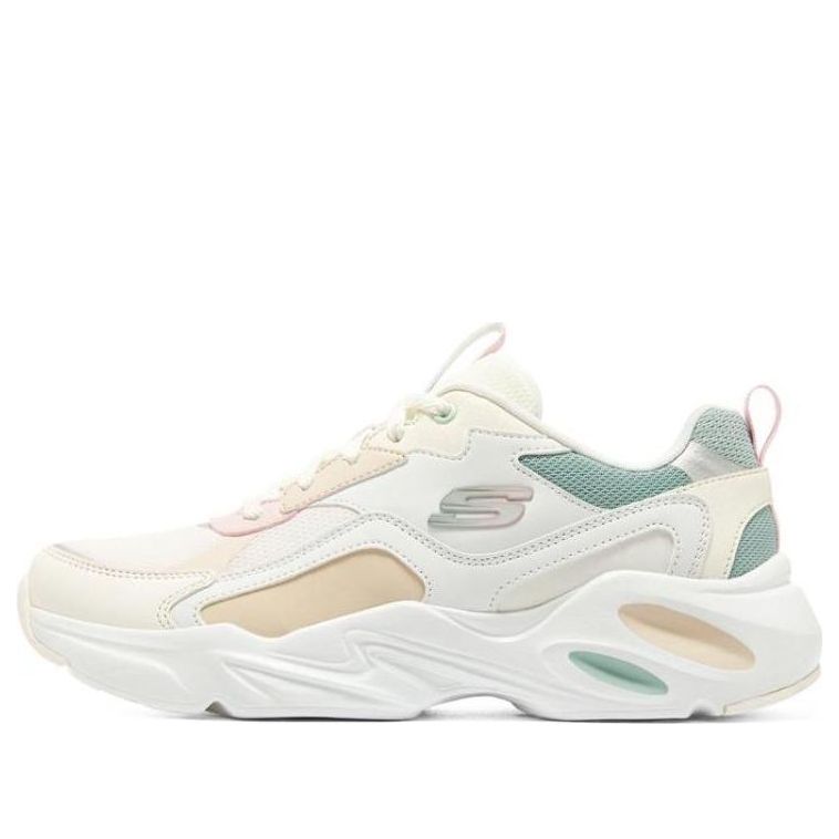(WMNS) Skechers Stamina Airy 'White Green Cream Yellow Pink' 149921-WMLT