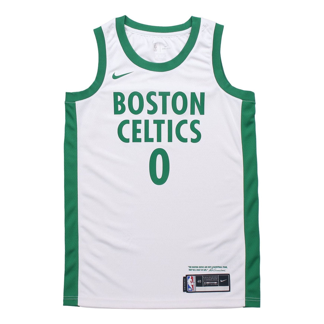 Nike SW Fan Edition 20-21 City limited NBA Tatum Boston Celtics Tatum 0 Basketball Jersey/Vest White CN1715-104