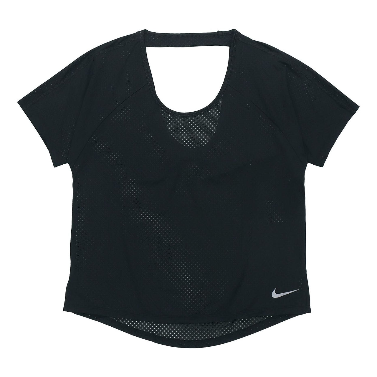 (WMNS) Nike Breathe Miler Running Short Sleeve Sports BRA Professional Black AJ8142-010