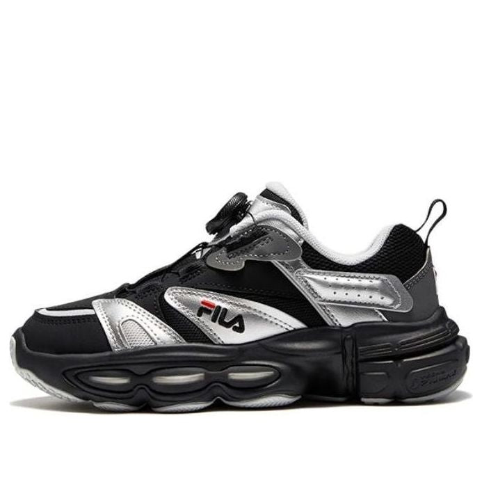 (GS) FILA Vintage Sport Sneakers 'Black SIlver' K15B341119FBS