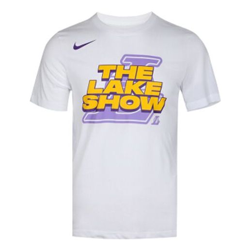 Men's Nike Lakers Short Sleeve White T-Shirt AT0813-100