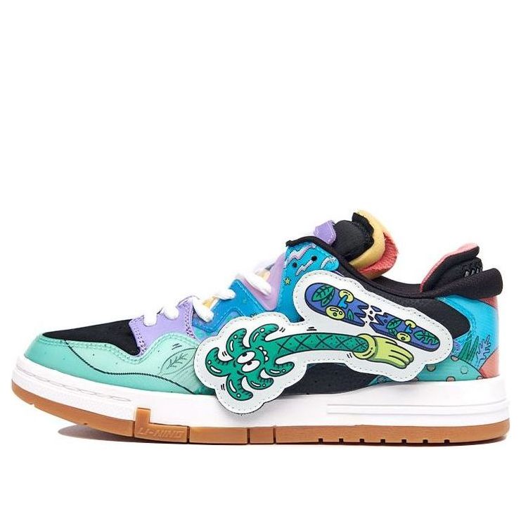 LI-NING x Steven Harrington WEIWU PRO Artist Dual Velcro Patches Blue/Green/Black AECR053-1