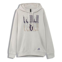 adidas Dame Wiebe Hdy Alphabet Pattern Printing hooded Drawstring White GE1067
