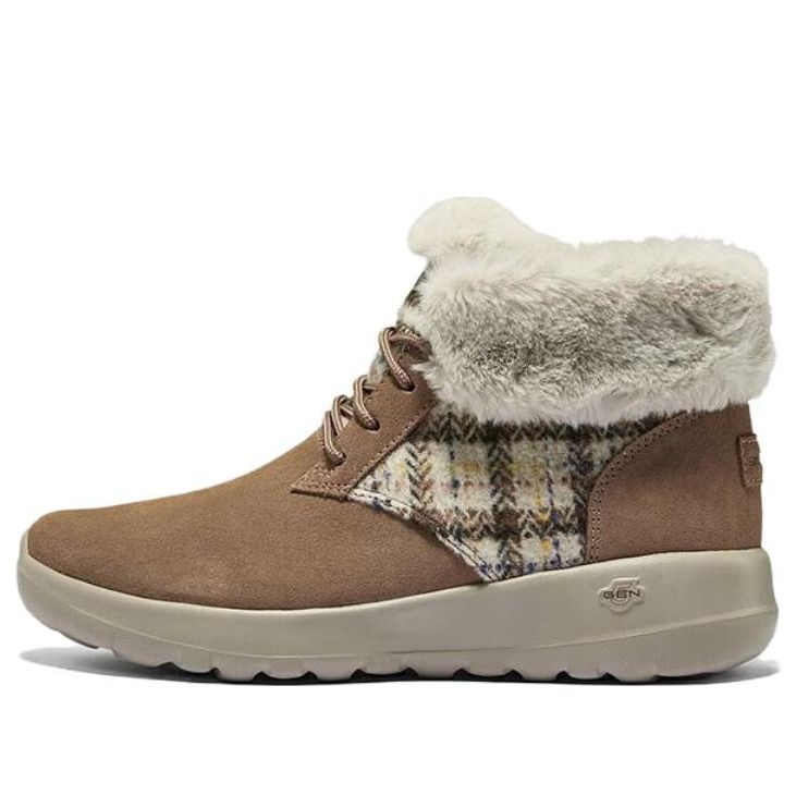 (WMNS) Skechers On The Go Joy Boots 'Tan White' 144120-TAN