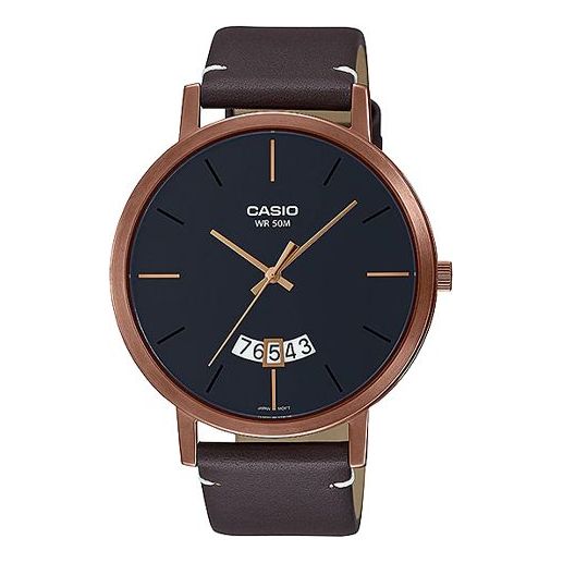 CASIO Male DRESS Japan / South Korea Fashion Waterproof Mens Black Analog MTP-B100RL-1EVDF