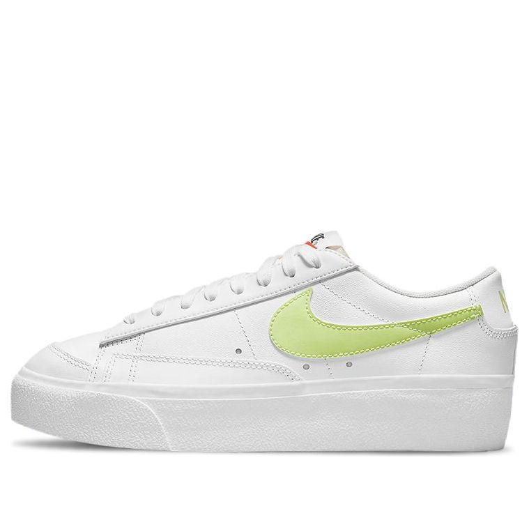 (WMNS) Nike Blazer Low Platform 'White Light Lemon Twist' DJ0292-102