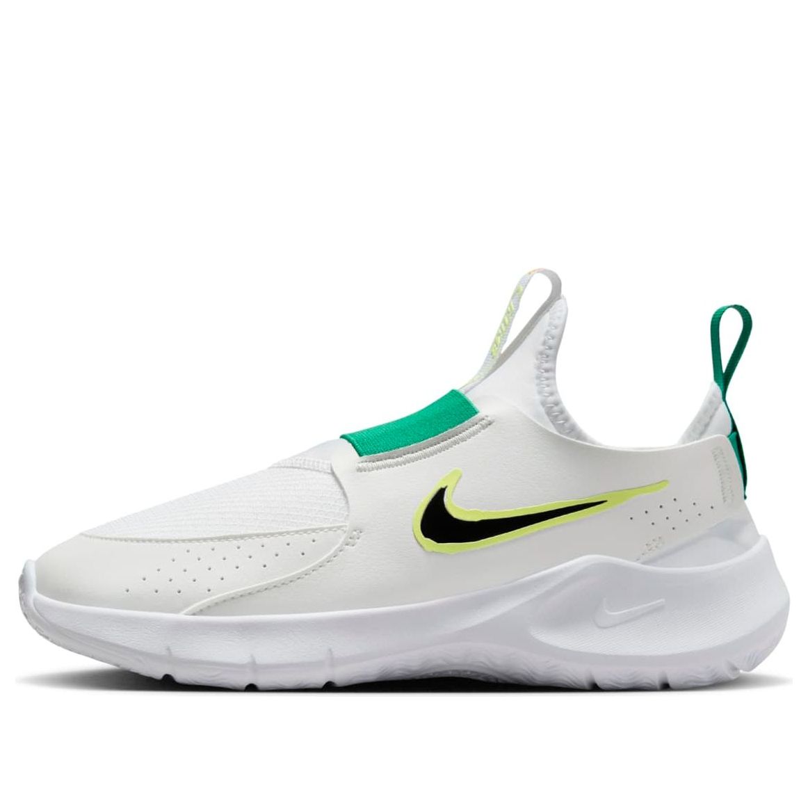 (GS) Nike Flex Runner 3 'White Sport Green Fluorescent Yellow' HF5745-101