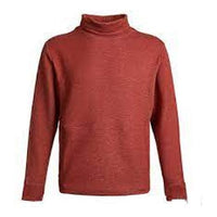 Men's Nike Dri-Fit Solid Color High Collar Pullover Long Sleeves Red CU6256-689