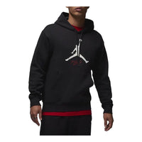 Air Jordan Fleece Hoodie 'Black white' FD7546-010