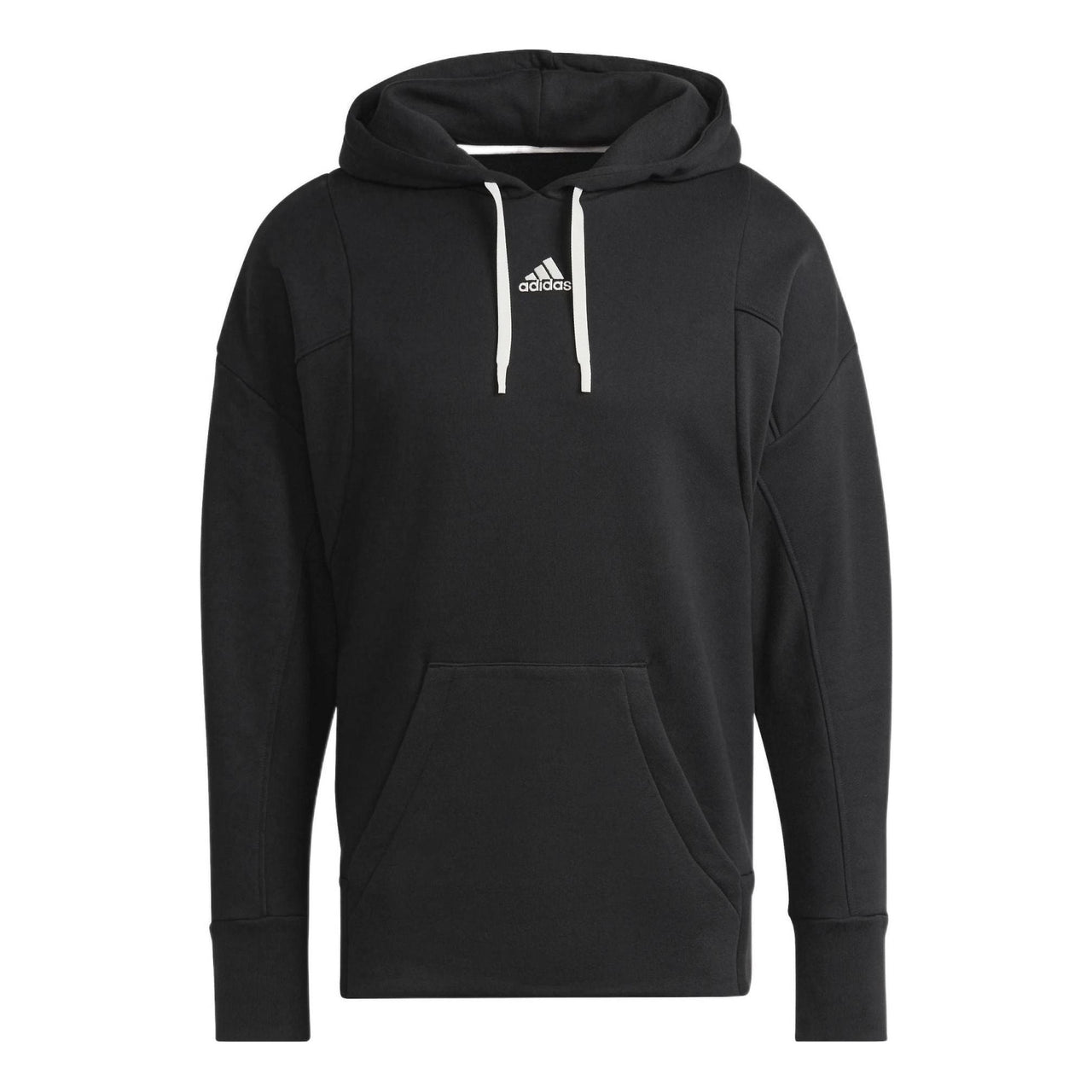 Men's adidas Logo Printing Hooded Long Sleeves Black HC3479