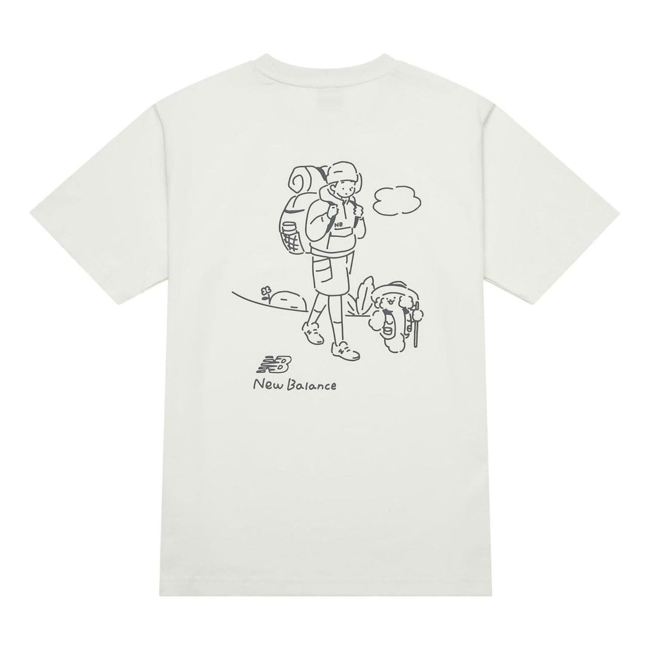 New Balance Hiking Graphic T-Shirt 'White' AMT42339-CIC
