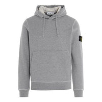 STONE ISLAND Garment Dyed Popover Hoodie 'Grey Marl' 741564151-V0M64