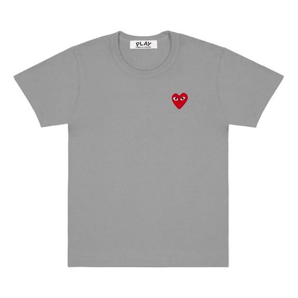 (WMNS) COMME des GARCONS PLAY Heart Logo Tee 'Grey' AZ-T211-051-3