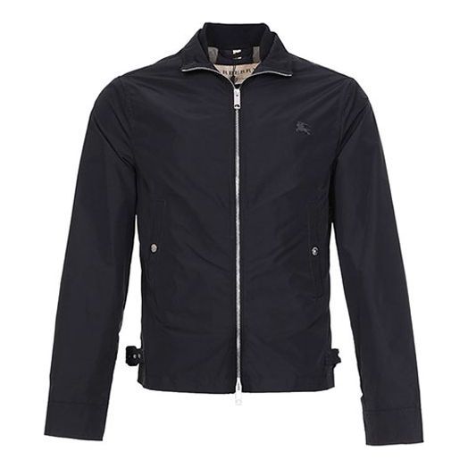 Men's Burberry waterproof Stand Collar Jacket Black 39987701