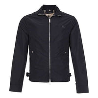Men's Burberry waterproof Stand Collar Jacket Black 39987701