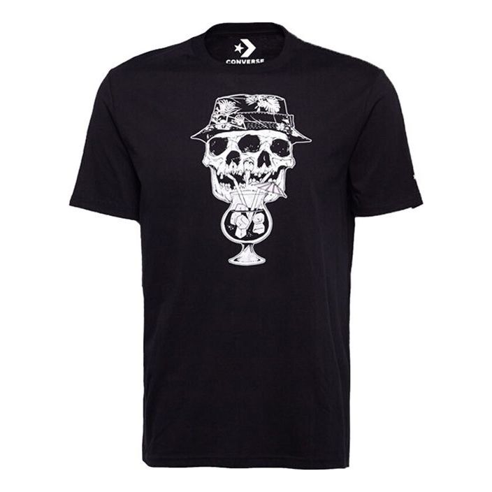 Converse Skull & Cocktail T-Shirt 'Black' 10008082-A01