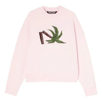 Palm Angels SS22 Broken Palm Crew 'Pink Green' PMBA026S22FLE0133055