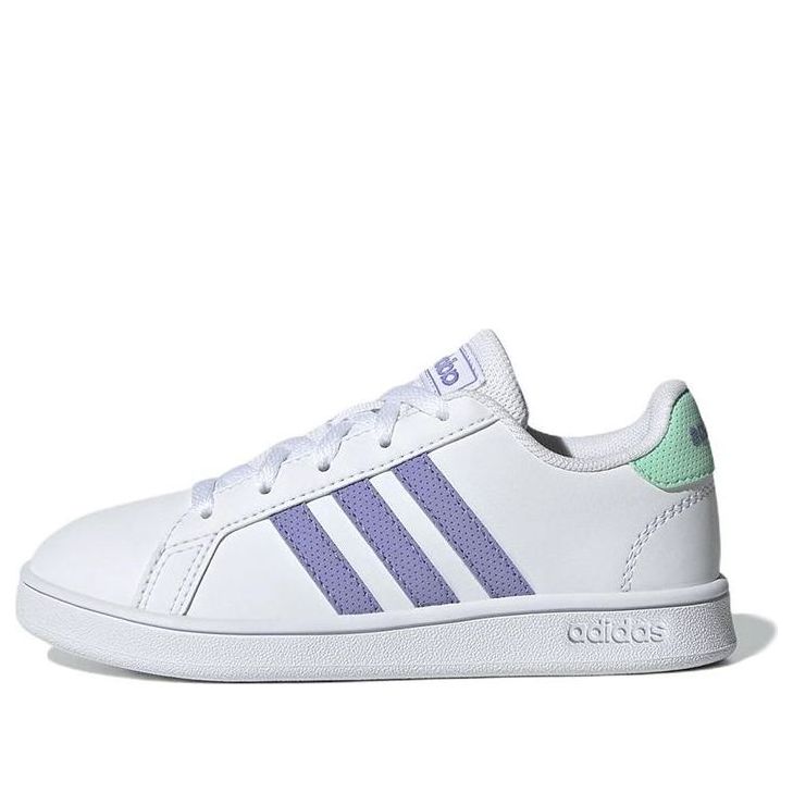 (GS) adidas Grand Court Tennin 'White Purple' GX5775