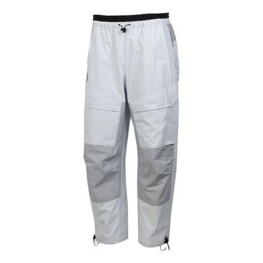 Nike Drawstring Woven Casual Sports Long Pants White Gray CU3762-077