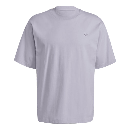 adidas originals C Tee Solid Color Small Label Loose Sports Short Sleeve Couple Style Purple HC8584