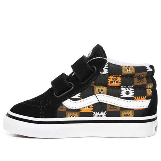 Vans Animal Checkerboard SK8-Mid Toddler Black/White VN0A348J0GN