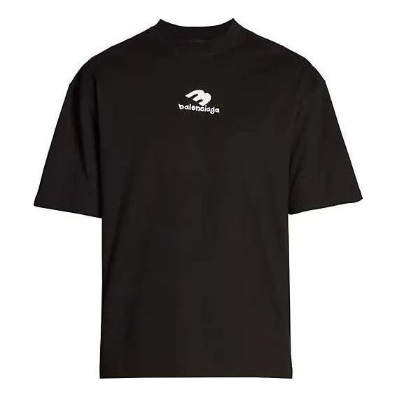 Balenciaga Sporty B Icon Short Sleeve T-Shirt 'Black' 612966TNVF21070