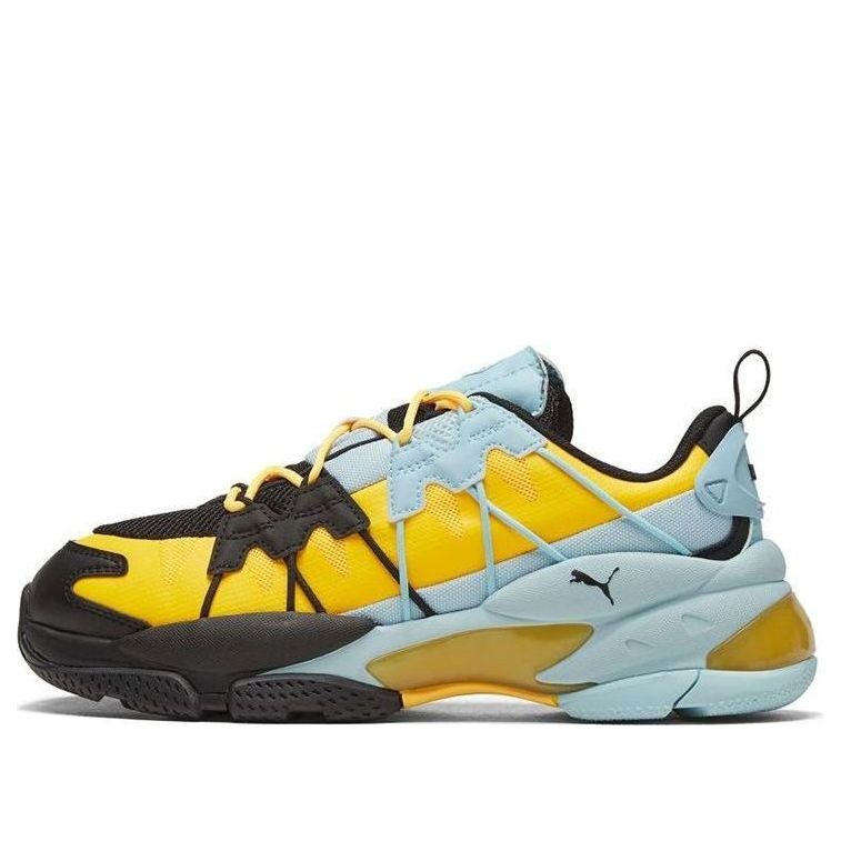 PUMA LQDCELL Omega Striped Knit 'Black Ultra Yellow' 371476-06