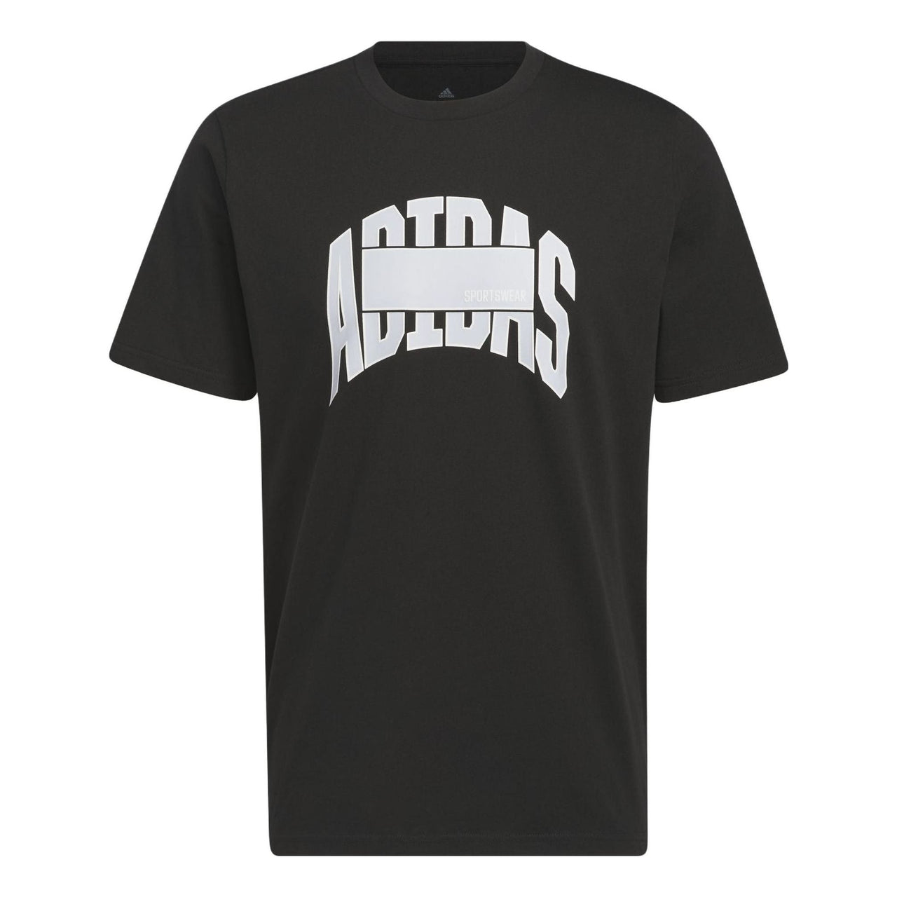 adidas Sportswear Block Graphic Tee 'Black' IC1682