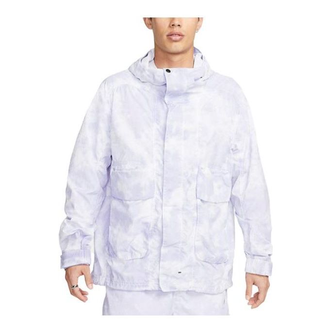 Nike Sportswear Tech Pack Woven Hooded Jacket 'Indigo Haze White' DX0218-519