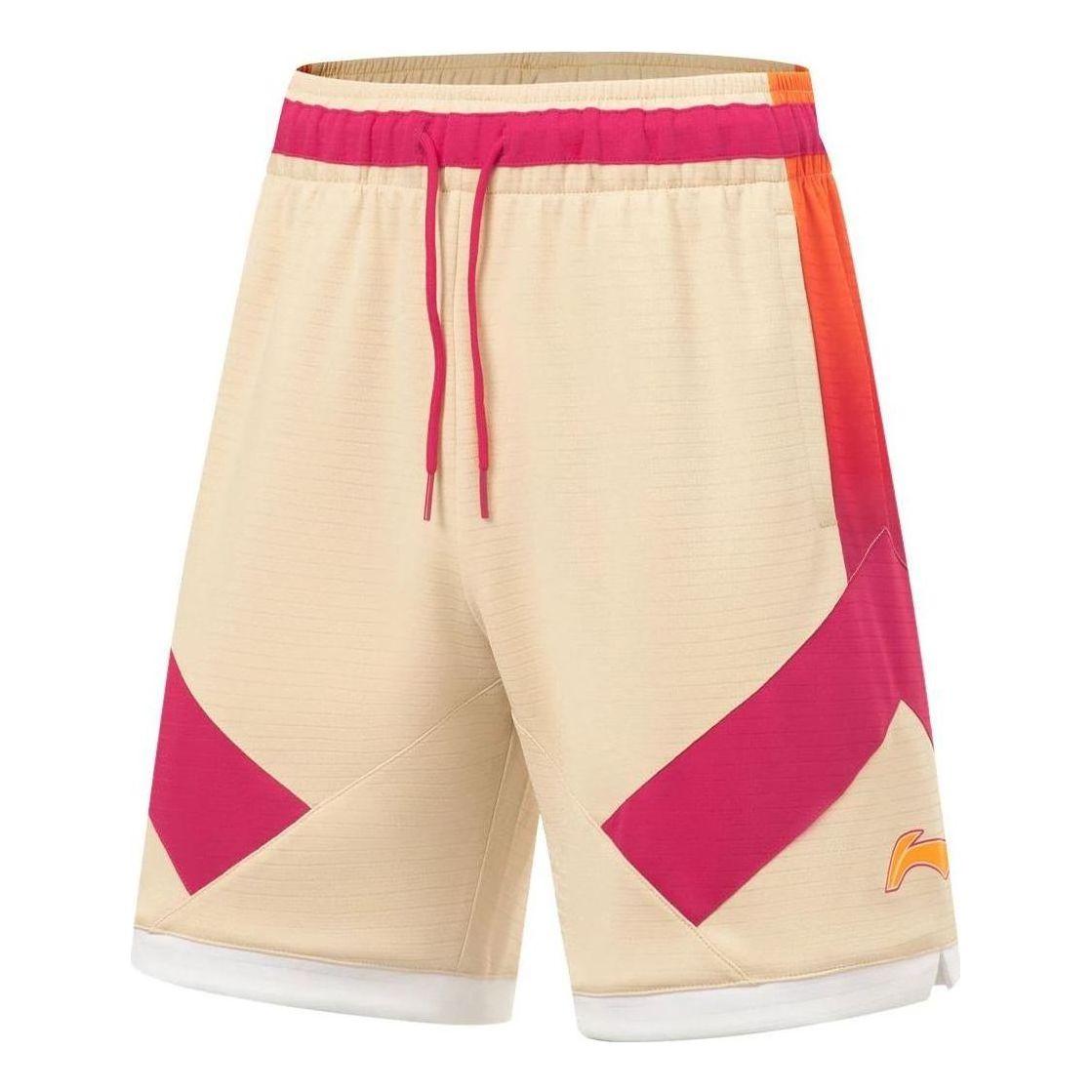 Li-Ning CBA All Star Game Basketball Shorts 'Milk Tea Pink' AAPT559-2