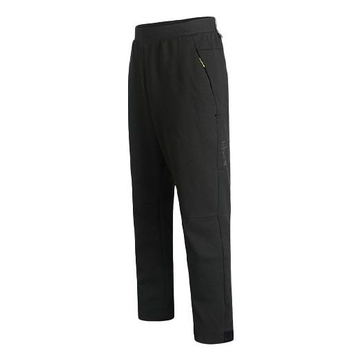 Men's adidas Th Pnt Kn Id Logo Solid Color Knit Long Pants/Trousers Brown GF4010