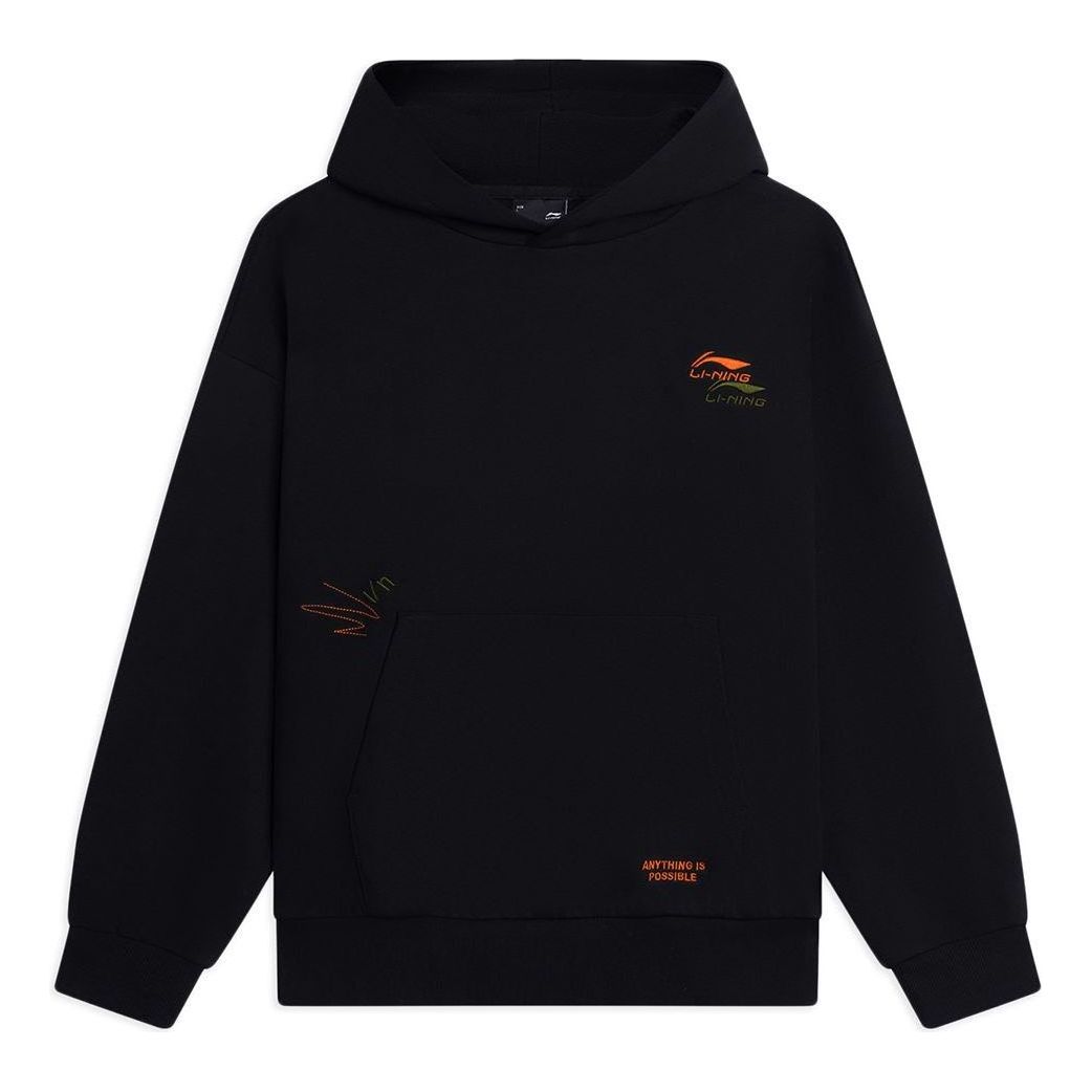 Li-Ning Anything Is Possible Graphic Hoodie 'Black' AWDSF73-4