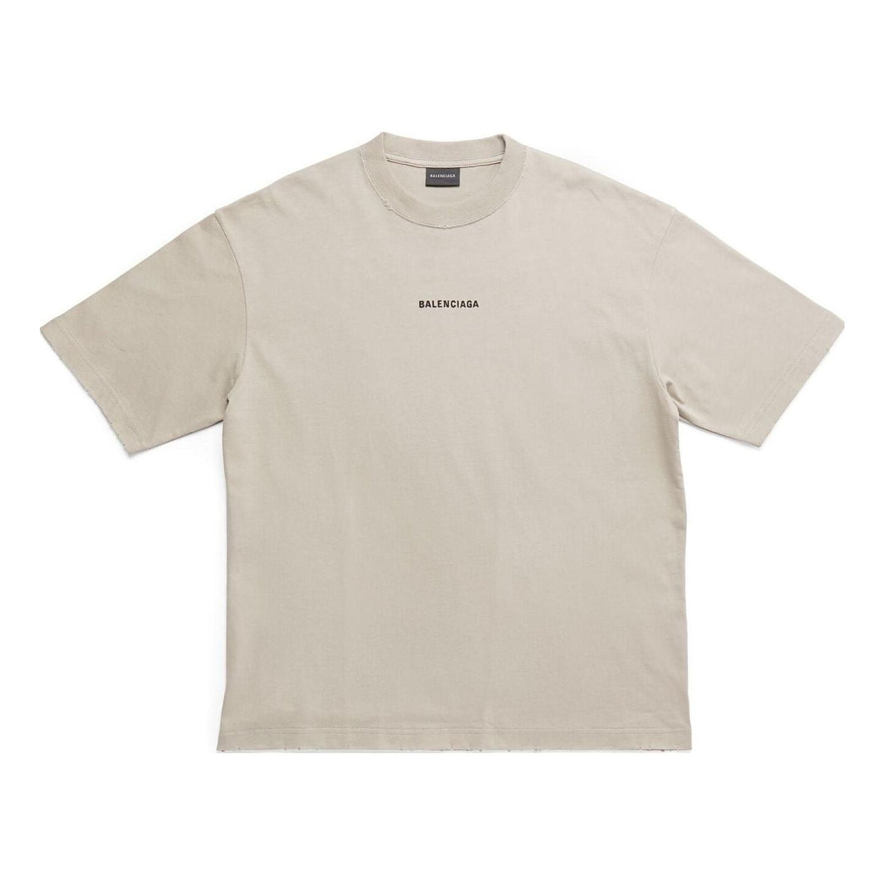 Balenciaga Back T-Shirt Medium Fit 'Beige' 612966TOVJ89763